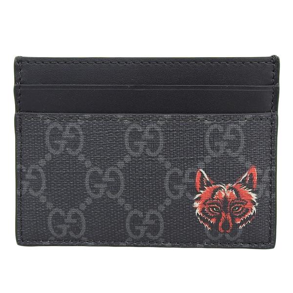 GUCCI（グッチ） GGスプリーム レザー ウルフ カードケース 451277