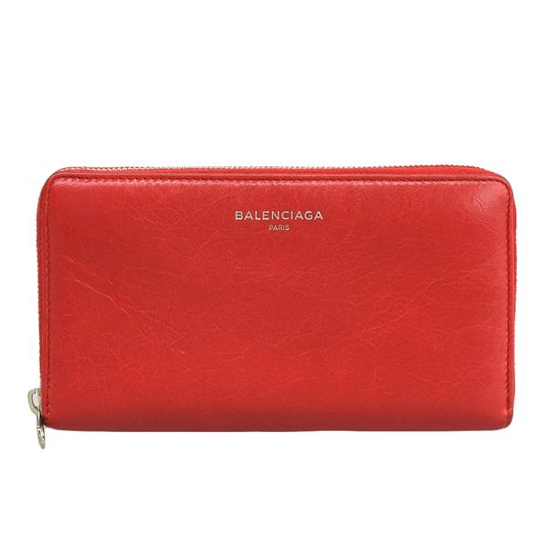 BALENCIAGA Balenciaga バレンシアガ レザー ラウンドファスナー 長 