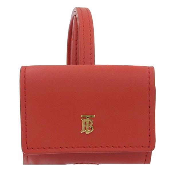 バーバリー　AirPods pro ケース バーバリー(Burberry) レザー レッド ショルダーストラップ付 AirPods