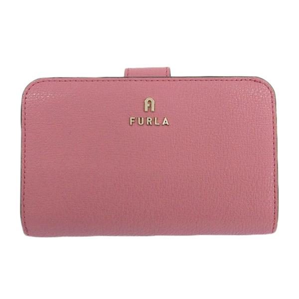 美品　フルラ　二つ折り財布　Ｌ字ファスナー　札入れ　コインケース　レザー　ピンク FURLA フルラ 二つ折り財布 PCX9UNO B30000 レディース 財布