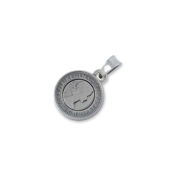 AQUA SILVER（アクアシルバー） 6ペンスコインシルバーペンダント