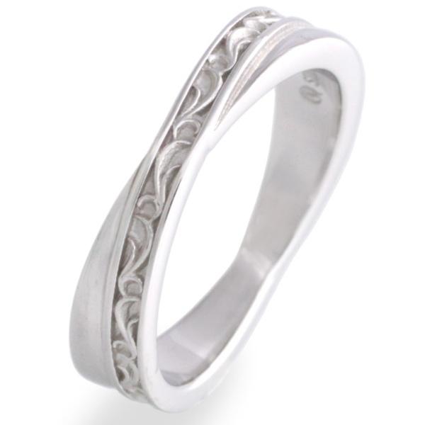 AQUA SILVER（アクアシルバー） ホワイト アラベスク クロス シルバー