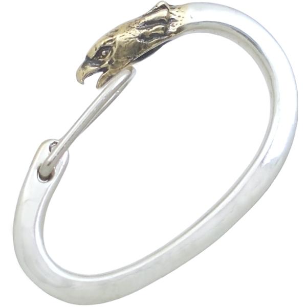 イーグル アンティークゴールド カラビナ シルバー925 キーホルダー