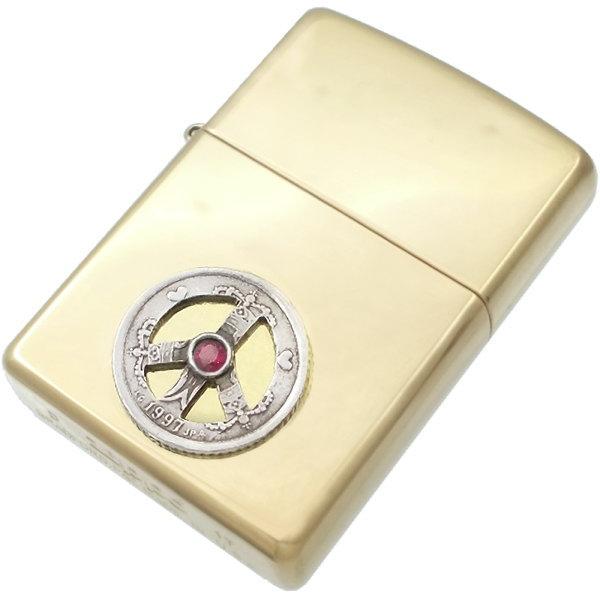 ZIPPO（ジッポー） (7月)ルビー センター ピース 1クローネ コイン 