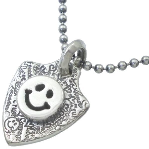 ビルウォールレザー Bill Wall Leather Bwl グラフィティシールドウィズハッピーフェイスシルバードックタグ Dt648 シルバーアクセサリーバズショット 通販 Yahoo ショッピング