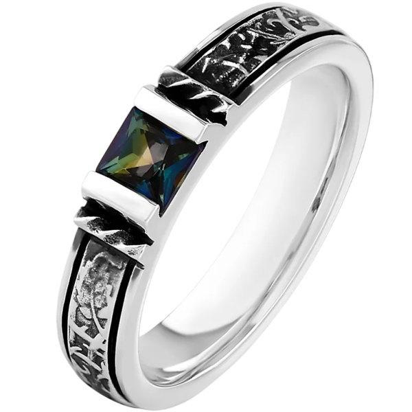 AQUA SILVER（アクアシルバー） 幸せのシックスペンスコイン ストーン