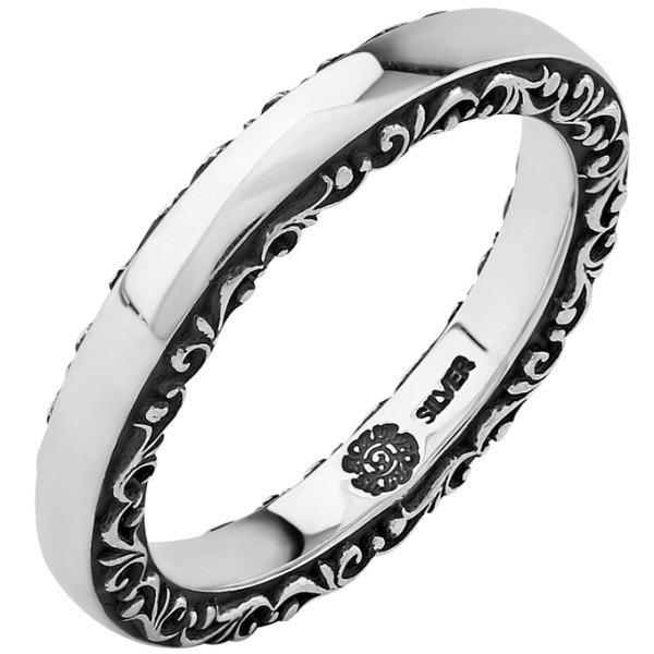 AQUA SILVER（アクアシルバー） サイド アラベスク シルバー リング