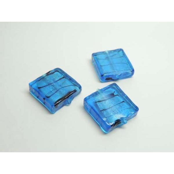 ■トンボ玉連販売■スクエア 約20mm 約14粒ライトブルー06-1004