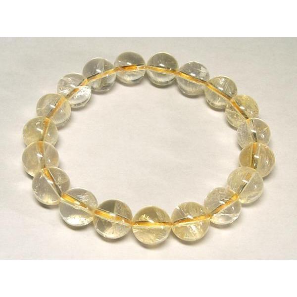 シトリン ブレスレット ラウンド 約10mm 黄水晶 イエロー 1000415 : B