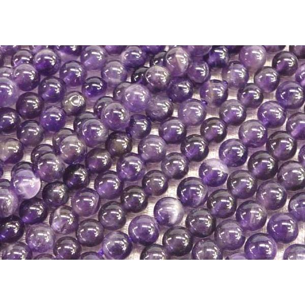 アメジスト ラウンド 連販売 約6mm 3000003☆