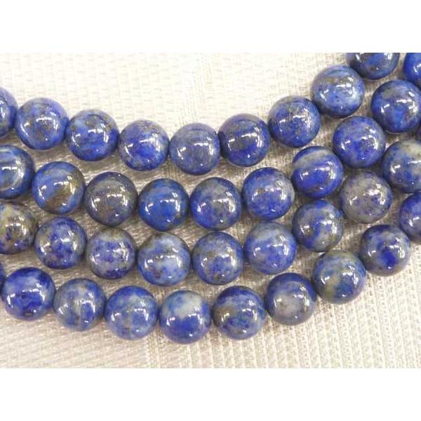 ラピスラズリ 染色 ラウンド 連販売 約6mm 3000059☆