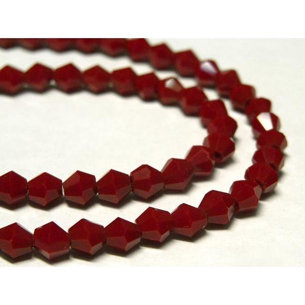カットビーズ ビーコン ルビーカラー 約4×4mm 3000601☆