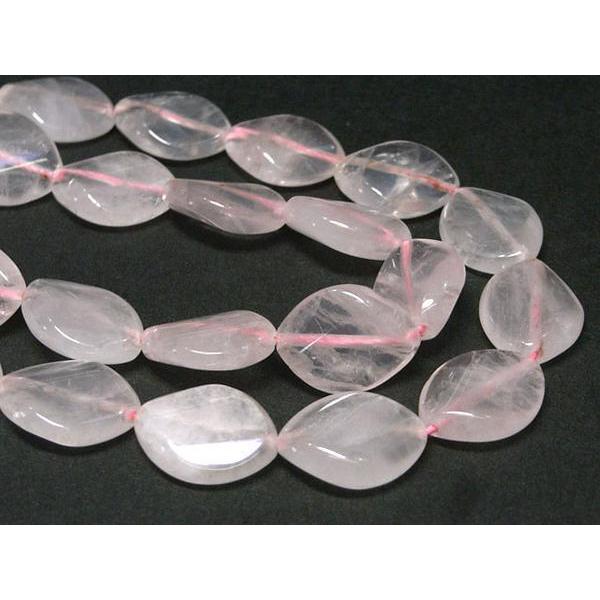 ローズクォーツ リーフ型 連販売 約16×12mm 3000932 : Bクラフト