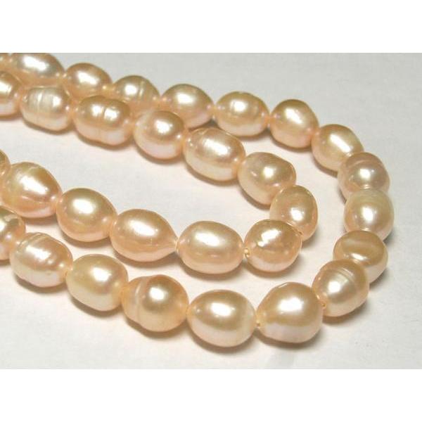 淡水パール ライス ピンク 約6〜8mm 連販売 3001004☆