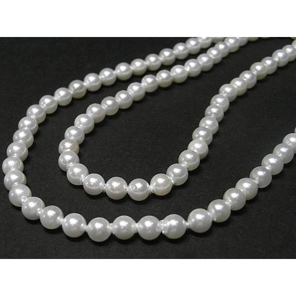 シェルパール ラウンド ホワイト 約4mm 連販売 3001032