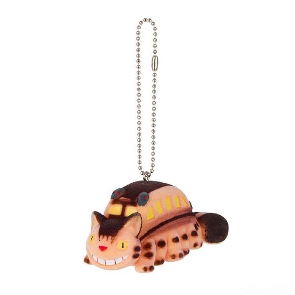 となりのトトロ フロッキング キーチェーン ネコバス ストラップ