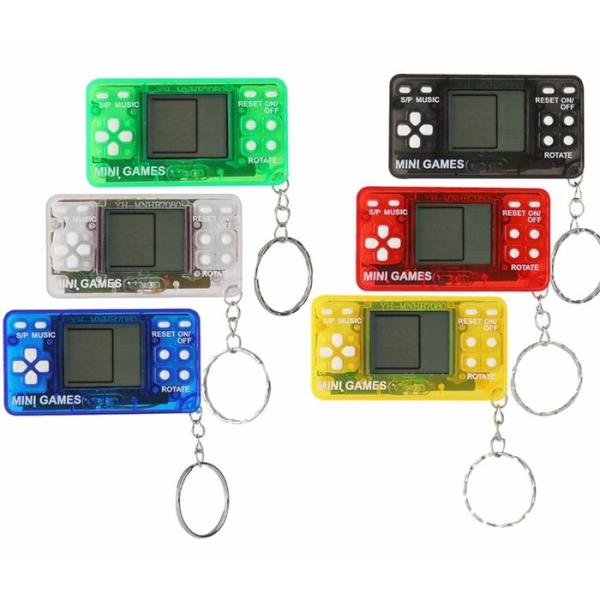 レトロゲームキーホルダー 単品販売 カラー全6種 (赤・青・黄・緑・黒