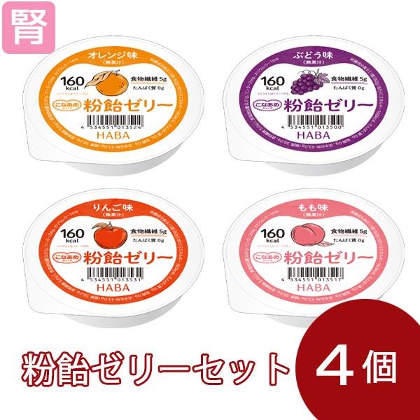 低たんぱく 腎臓病食 高カロリーゼリー  粉飴ゼリー 4種セット ハーバー研究所