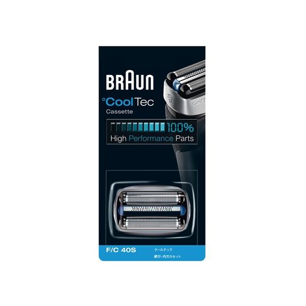 BRAUN CoolTec カセット F/C 40S BRAUN（ブラウン） シェーバー替え刃 F/C40S（シルバー） : B