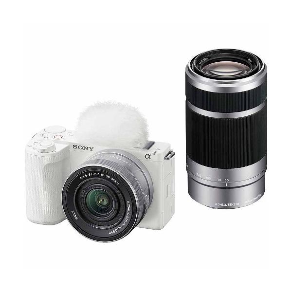 SONY VLOGCAM ミラーレス一眼カメラ ホワイト ZV-E10M2X ダブルズームレンズキット