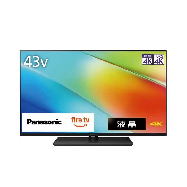 テレビ 43V型 4K液晶 VIERA ビエラ 液晶ハイグレードモデル Fire TV搭載 パナソニック TV-43W90B