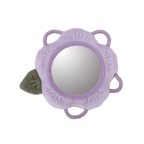 赤ちゃんの好奇心を刺激するソフトミラー付きラトル