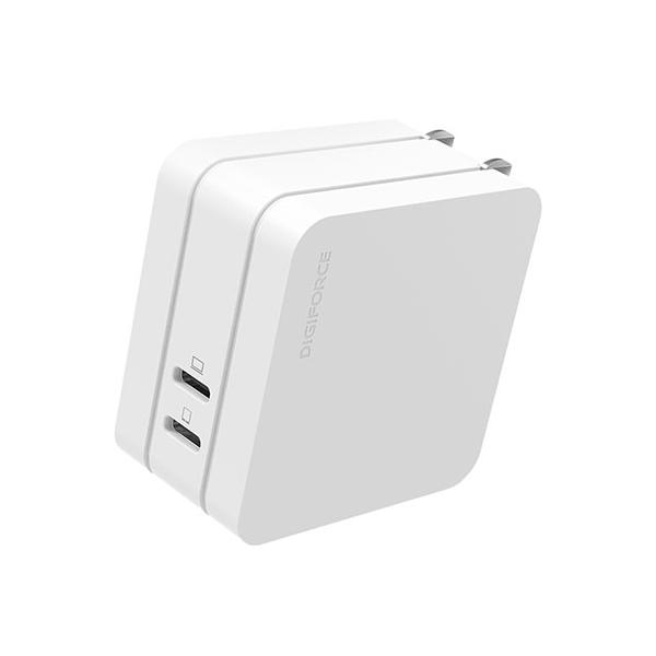 デジフォース Square スタイリッシュPD充電器 65W 2C ホワイト D0082WH