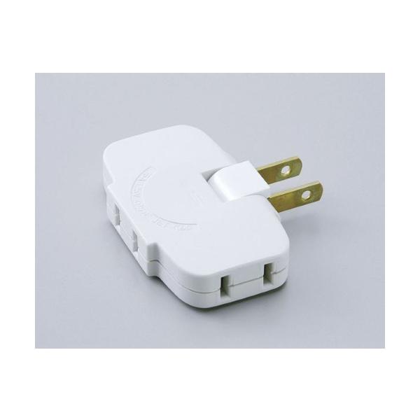 エルパ ELPA 朝日電器 コーナータップ（3個口） LPA-1536W