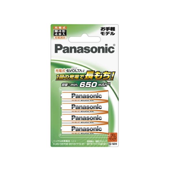パナソニック Panasonic 充電式エボルタ EVOLTA 単4形充電池 4本パック お手軽モデル BK-4LLB/4B B-サプライズ - 通販 - PayPayモール パナソニック Panasonic 充電式エボルタ EVOLTA 単4形充電池 4本パック お手軽モデル BK-4LLB/4B B-サプライズ - 通販 - PayPayモール