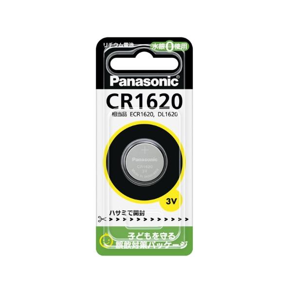 Panasonic CR1620 パナソニック コイン形 リチウム電池 3V 1個入 コイン型 純正品