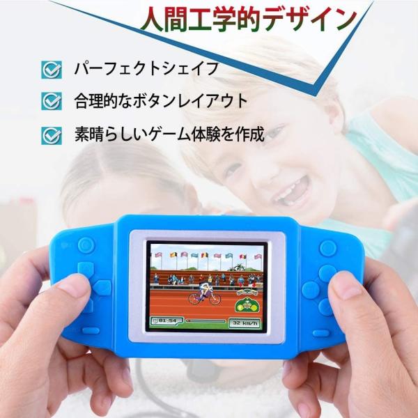 Zhishsn 子供用ゲーム機 内蔵218ゲーム クラシックレトロビデオゲーム 子供の誕生日 クリスマスプレゼントに適合 ブルー Www Mwway Com Br