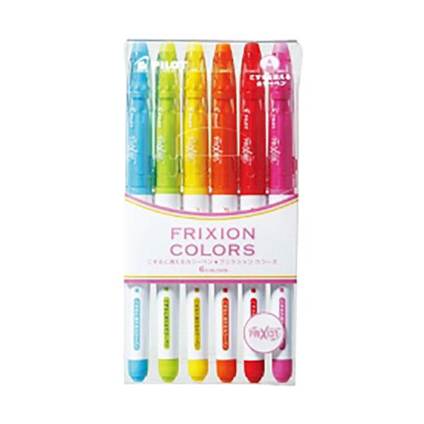 他サイト： PILOT パイロット フリクションカラーズ 6色セット SFC-60M-6C サインペン カラーペン 消える 消せるの商品画像