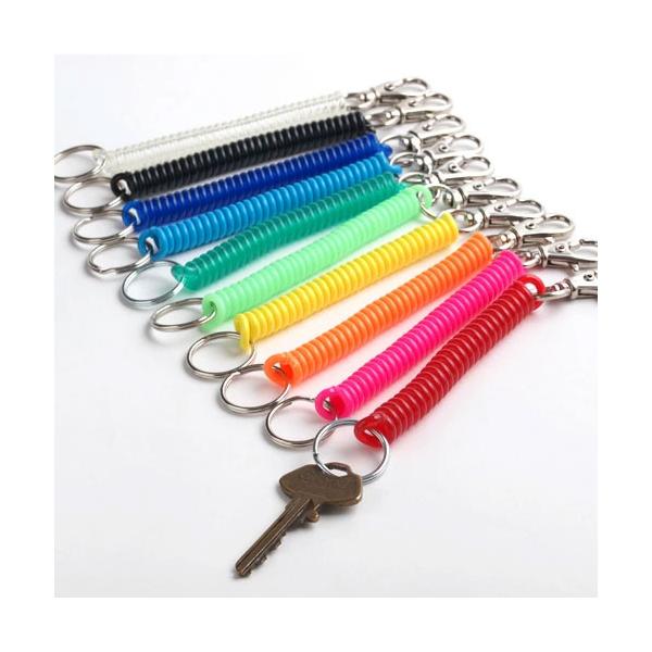 アメリカ・スーパーコイル社の丈夫なコイルを使用した防犯グッズ。付属のリングに鍵などを取り付け、ナスカンでベルト通しやバッグの持ち手に取り付けておけば、鍵を置き忘れたり、なくしたりする心配がありません。コイルは目いっぱい伸ばしても切れたり、伸...