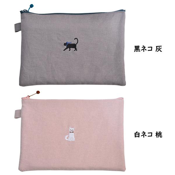 コスメ大好き❤️フラットポーチマルチポーチおまとめ❤️両面可愛い猫ポーチ 送料無料 メール便発送 】アニマルコスメポーチ アニマルポーチ