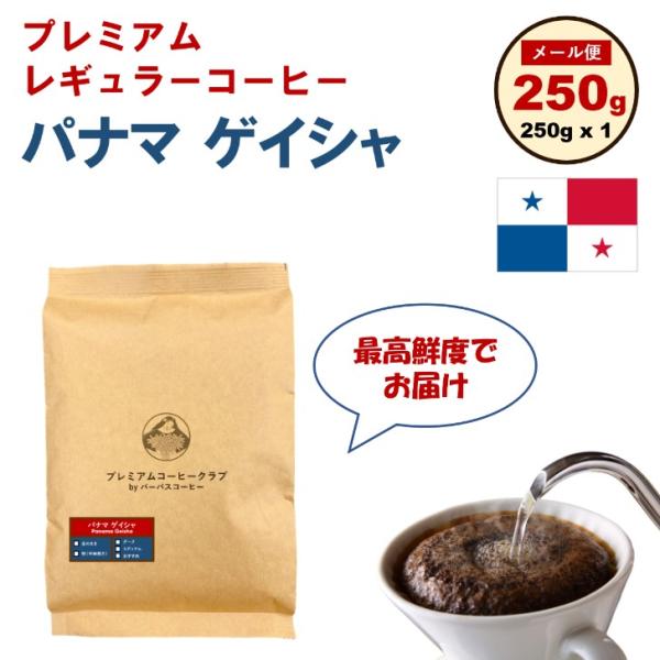 コーヒー 珈琲 コーヒー豆 珈琲豆 パナマゲイシャ 100％ 250g 鮮度MAX