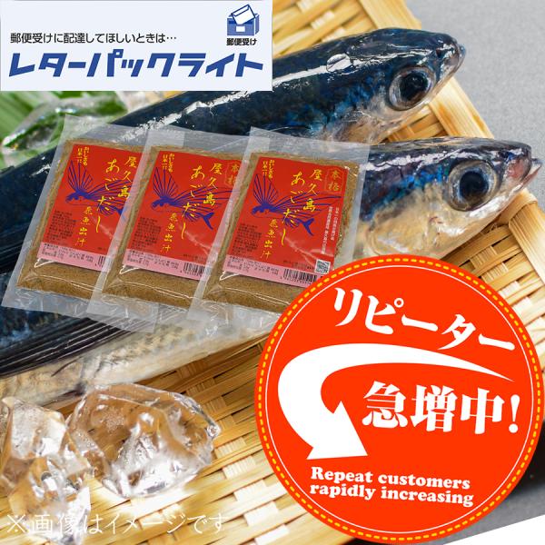 あごだし 飛魚出汁 アゴダシ 美味しい出汁 本格出汁 屋久島飛魚 焼きあごだし 屋久島 飛魚出汁（あごだし）100g×3 【送料込み　レターパックライト対応】