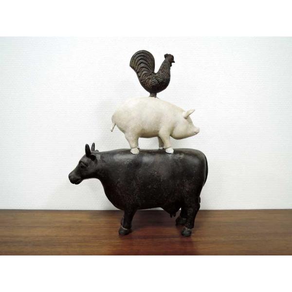 ファームファミリー チキン ピッグ カウ 豚 ぶた 鳥 トリ 牛 ウシ 置物 おしゃれ オブジェ 黒 ブラック 大人 アンティーク クラシック レトロ インテリア雑貨 Buyee Buyee Japanese Proxy Service Buy From Japan Bot Online