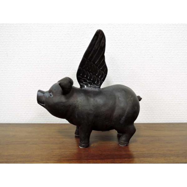エンジェルピッグ 豚 ぶた 置物 天使 羽 かわいい おしゃれ オブジェ 黒 ブラック 大人 アンティーク クラシック レトロ インテリア雑貨 Buyee 日本代购平台 产品购物网站大全 Buyee一站式代购 Bot Online