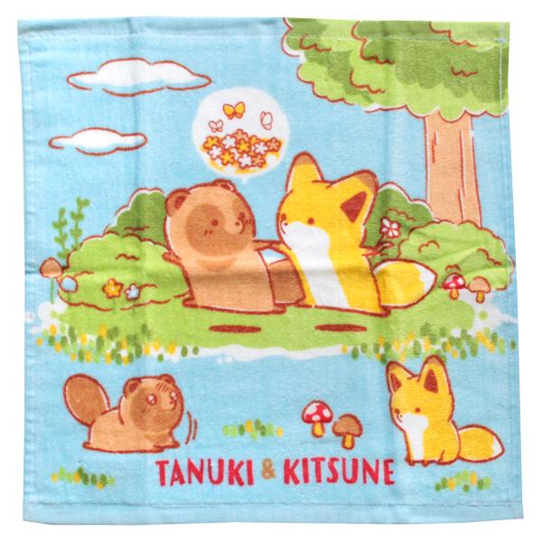 タヌキとキツネ ハンドタオル パーク Wl4900 ウォッシュタオル 絵本 キャラクター グッズ タオル ネコポス可 Babu 通販 Yahoo ショッピング