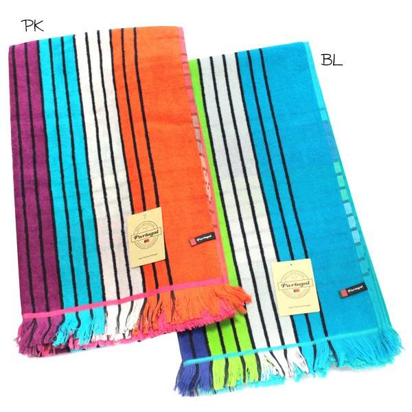 ポルトガル製 大判 バスタオル ストライプ チェック 100 180cm ビーチタオル ソファーカバー タオルケット Le7002bt Babu 通販 Yahoo ショッピング