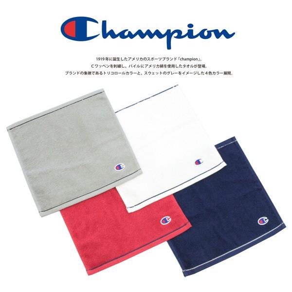 チャンピオン プチタオル ソリッドカラー Champion パーカー ワッペン刺繍 スポーツブランド 林 タオル ネコポス可