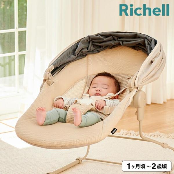 バウンサー コンパクト メッシュ丸洗い 光・日光の遮断 リクライニング セルフバウンシング ベビー用品