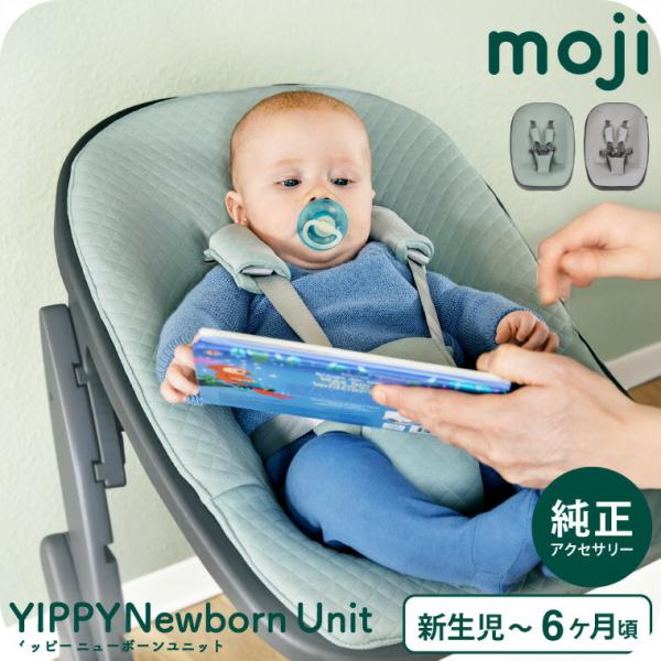 MOJI ニューボーン・ユニット （送料無料）/ ミント バーチグレー 多機能チェア 新生児から6か月頃（体重9kg）まで 2段階リクライニング