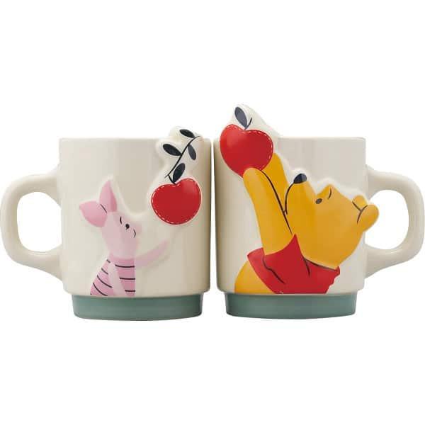 ディズニー ペアマグ くまのプーさん リンゴ  食器 ペアマグカップ マグカップ かわいい おしゃれ カップル 夫婦 ギフト お祝い 内祝い
