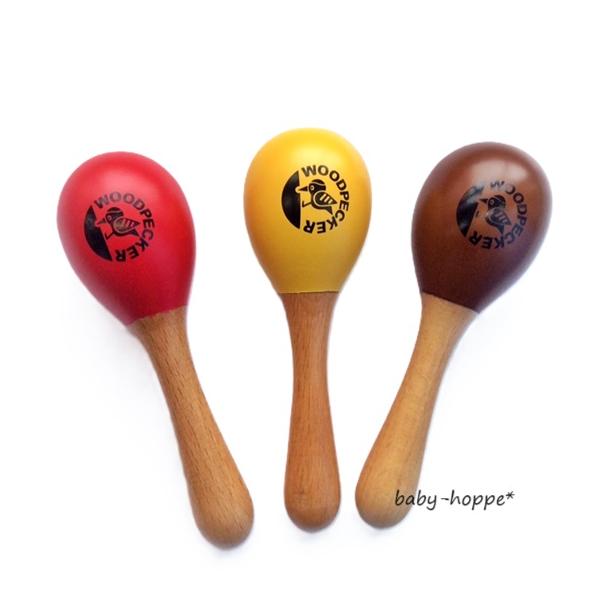 小さな子どもに握りやすい丸みを帯びたフォルムとサイズです。振ると球の中のスチールの粒が木部にあたり、断続的にシャカシャカといい音がします。メーカー：中埜楽器/日本サイズ　：12.5cm素　材　：ゴムの木 鉄備　考　：※塗料はCE「EN-71...