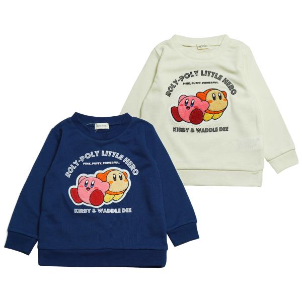 2025年 秋冬 星のカービィ 裏毛 サガラ刺繍デザイン スウェットシャツ