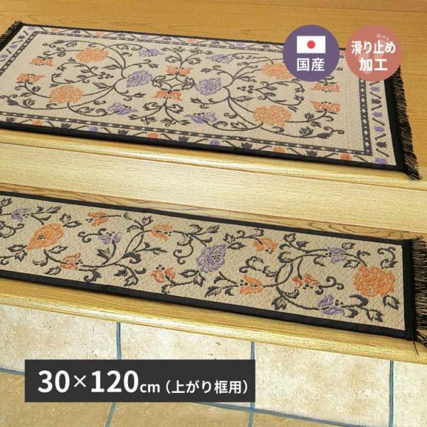 国産 い草 玄関マット イデア 約30x120cm 裏貼り 滑り止め加工 インテリアマット あがりかまち 上がり框 かまち用