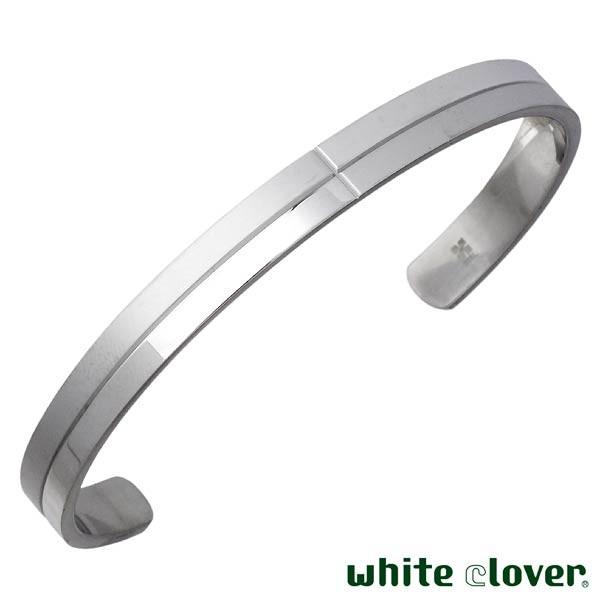 white clover（ホワイトクローバー） ステンレス バングル 金属 