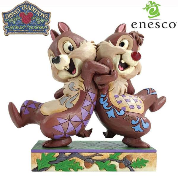 23日までポイント5倍 enesco エネスコ Disney Traditions チップとデール バックトゥバック ディズニー フィギュア コレクション 人気 ギフト クリスマス
