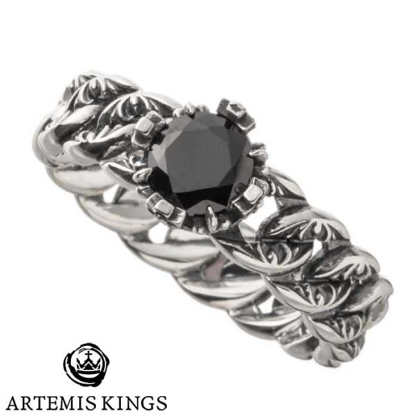 19日までポイント5倍 アルテミスキングス ARTEMISKINGS クラウン 喜平 シルバーリング 指輪 AKR0068